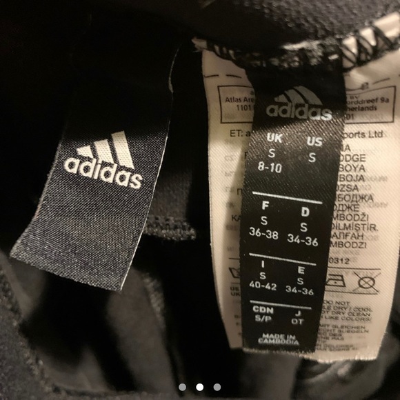 Classic Adidas 3 Stripe Leggings - Picture 2 of 3